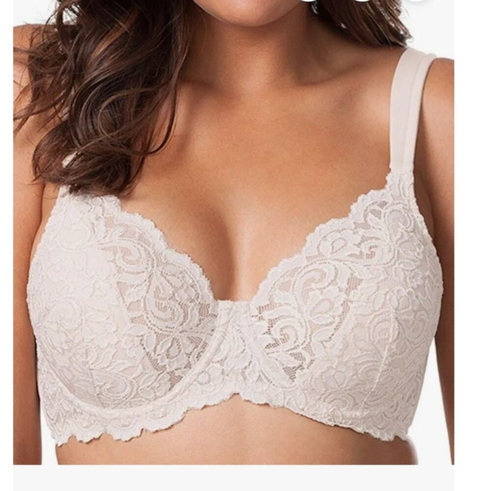LEADING LADY The Ava Lightly Padded Lace Underwire Bra Nude 42A x 2 Bras